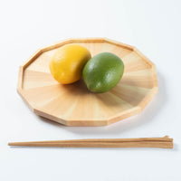 ヤマコー 桧・放射杢 12角料理皿 小 ヤマコー 木工もの