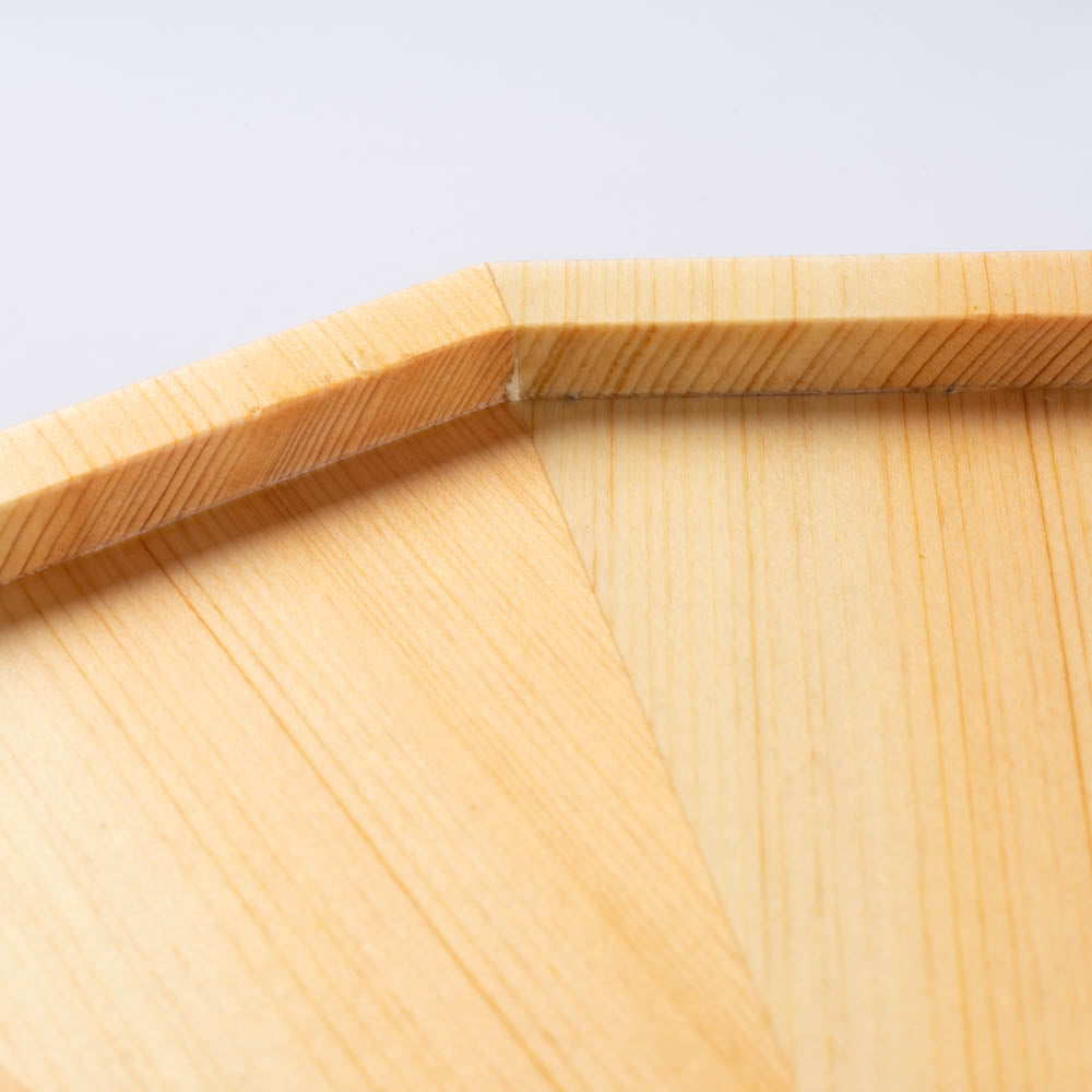 ヤマコー 桧・放射杢 12角料理皿 小 ヤマコー 木工もの