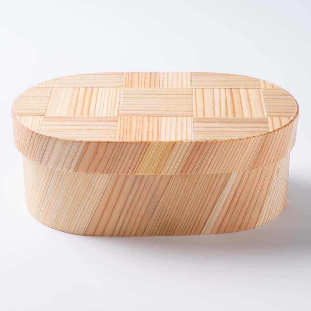 ヤマコー 弁当箱 綱代 楕円型 ヤマコー 木工もの