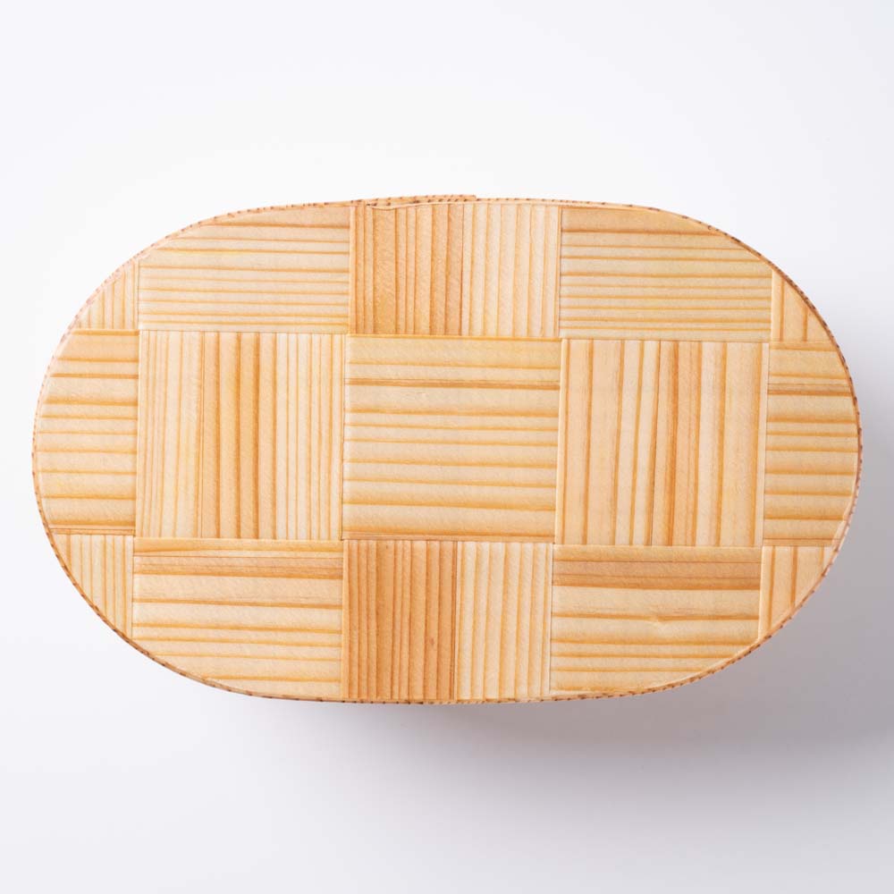 ヤマコー 弁当箱 綱代 楕円型 ヤマコー 木工もの