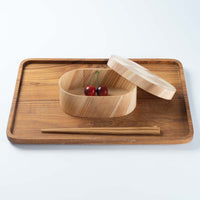 ヤマコー 弁当箱 綱代 楕円型 ヤマコー 木工もの