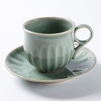 篠山藩窯 王地山陶器所 青磁鎬珈琲碗 篠山藩窯 王地山陶器所 王地山焼