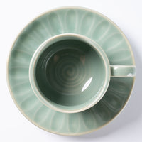 篠山藩窯 王地山陶器所 青磁鎬珈琲碗 篠山藩窯 王地山陶器所 王地山焼