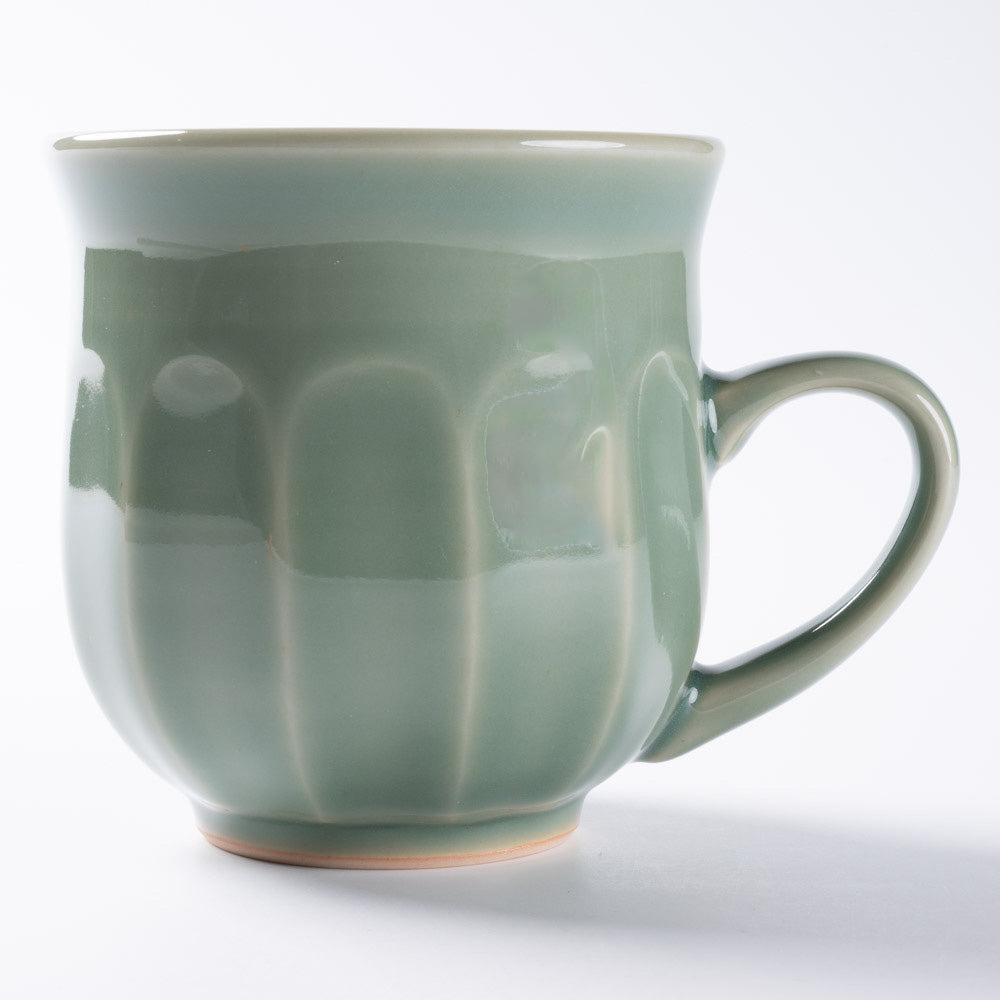 篠山藩窯 王地山陶器所 青磁面取マグカップ ¥4,180 大人の焼き物