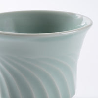 篠山藩窯 王地山陶器所 青白磁鎬湯呑(あさがお形) 篠山藩窯 王地山陶器所 王地山焼