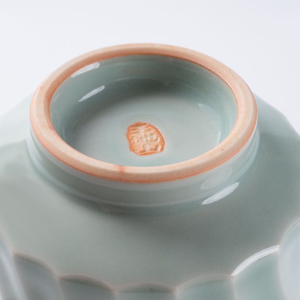 篠山藩窯 王地山陶器所 青白磁鎬湯呑(あさがお形) 篠山藩窯 王地山陶器所 王地山焼