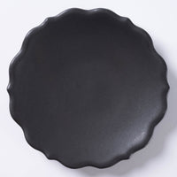 萩焼 天龍窯 凛花皿5寸 ブラック 萩焼 天龍窯 萩焼