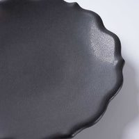 萩焼 天龍窯 凛花皿5寸 ブラック 萩焼 天龍窯 萩焼