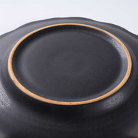 萩焼 天龍窯 凛花皿5寸 ブラック 萩焼 天龍窯 萩焼