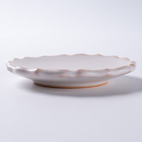 萩焼 天龍窯 凛花豆皿 ホワイト 萩焼 天龍窯 萩焼