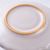 萩焼 天龍窯 凛花豆皿 ホワイト 萩焼 天龍窯 萩焼