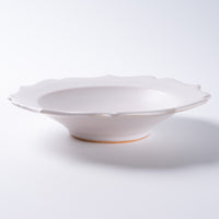 萩焼 天龍窯 凛花鉢7寸 ホワイト 萩焼 天龍窯 萩焼