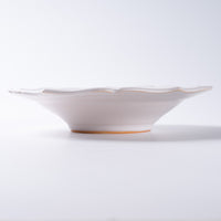 萩焼 天龍窯 凛花鉢7寸 ホワイト 萩焼 天龍窯 萩焼