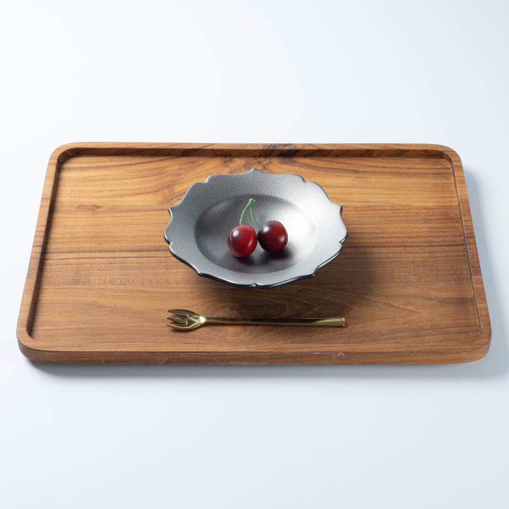 萩焼 天龍窯 凛花小鉢 シルバー ¥3,300 大人の焼き物