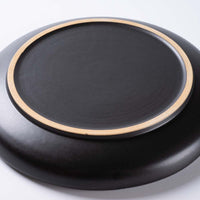 萩焼 天龍窯 耳付プレート シルバー 萩焼 天龍窯 萩焼