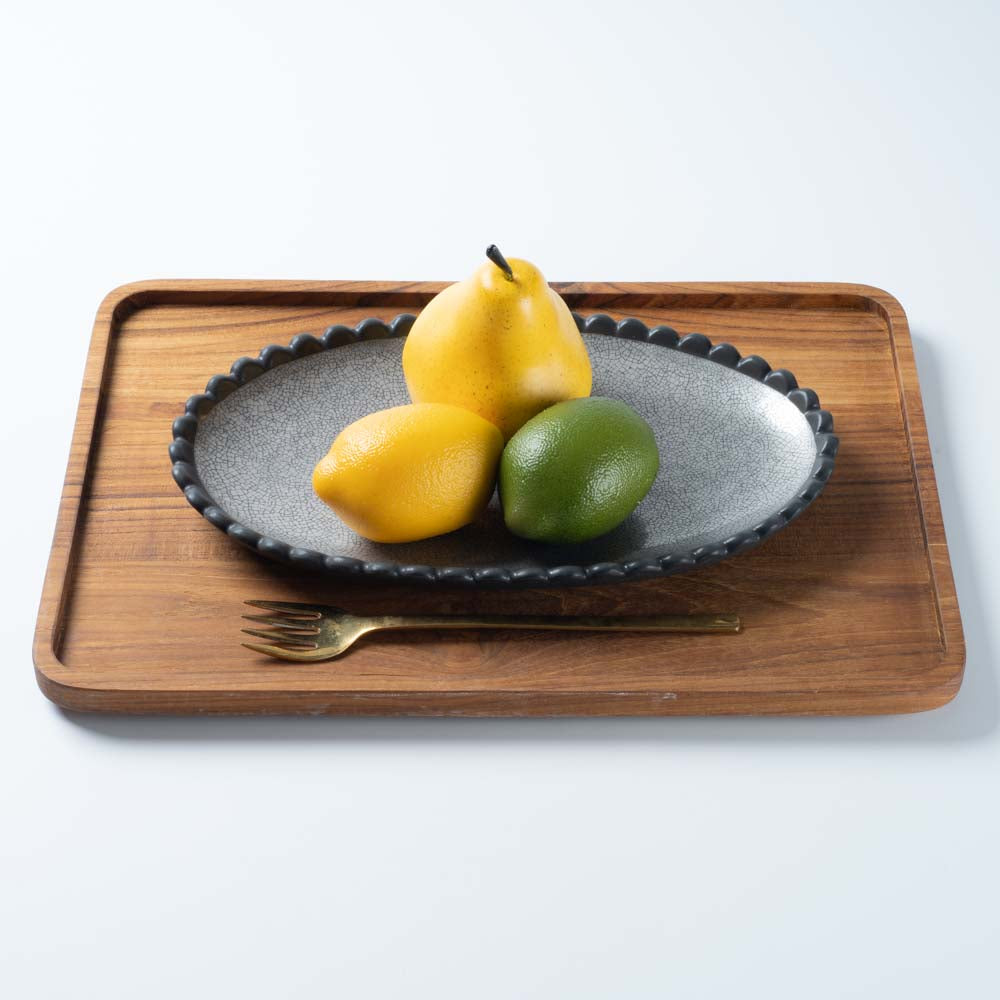 萩焼 天龍窯 花びらオーバル 大 ¥7,150 大人の焼き物