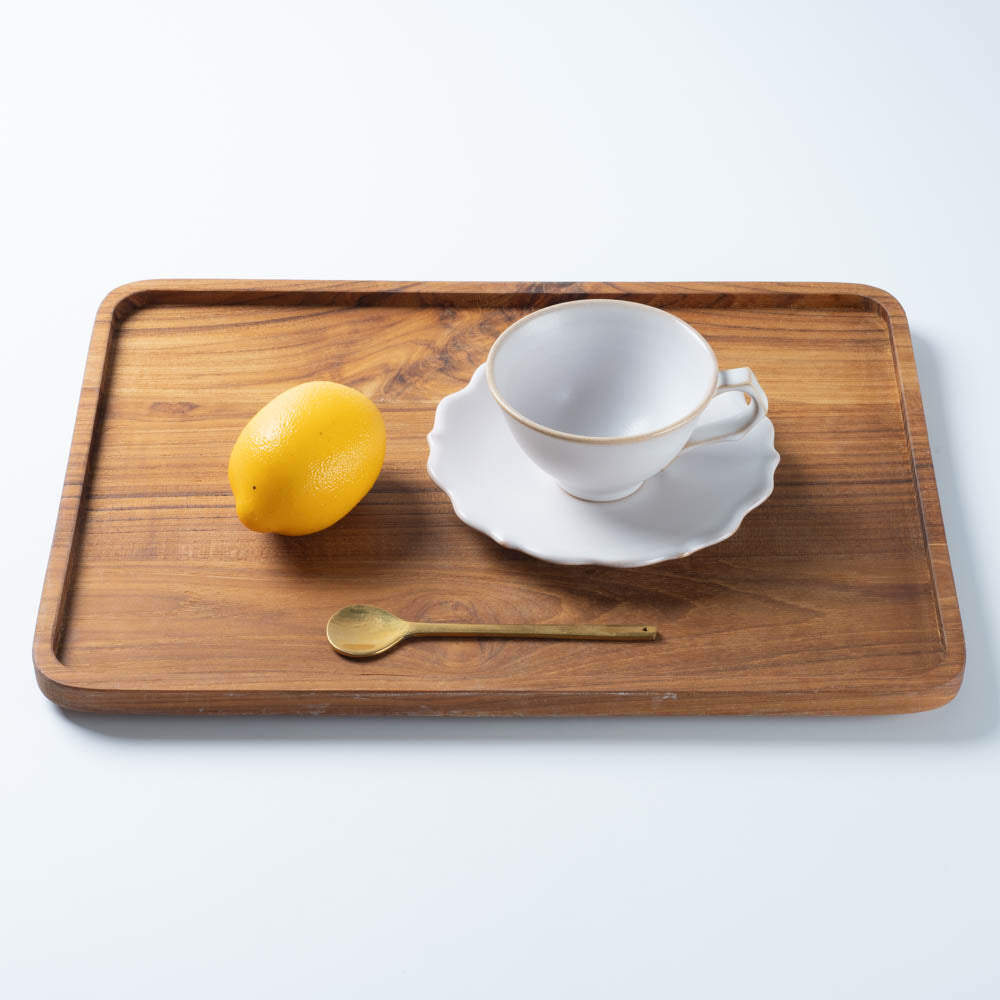 萩焼 天龍窯 凛花カップ＆ソーサー ホワイト ¥4,400 大人の焼き物