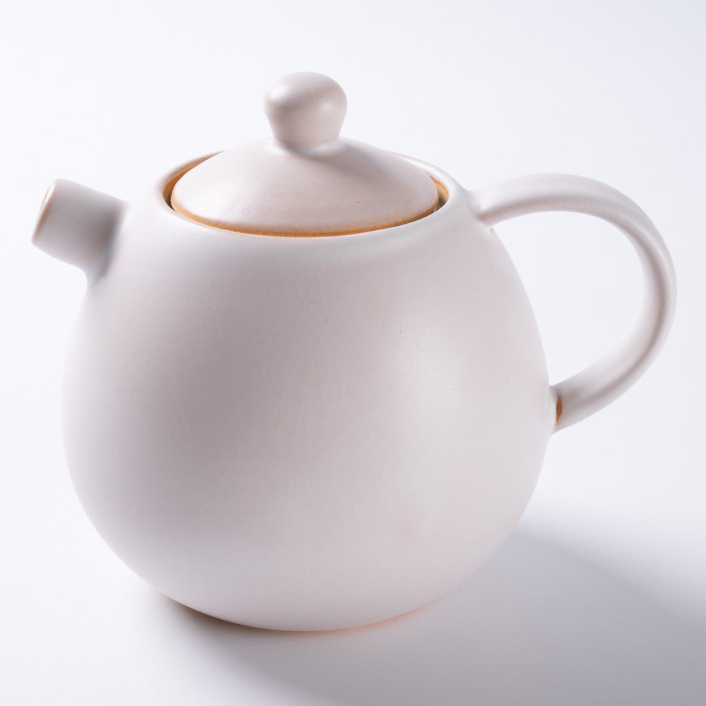 萩焼 天龍窯 ポット ホワイト 萩焼 天龍窯 萩焼