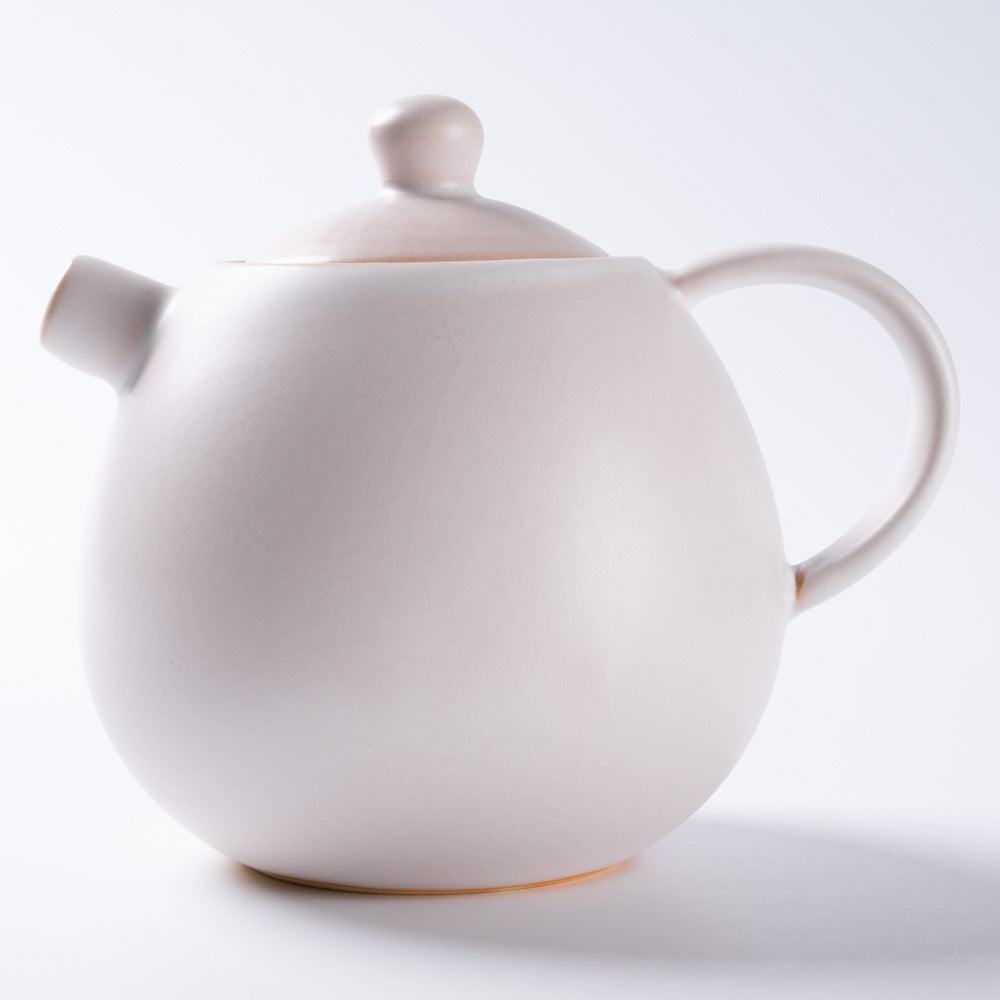 萩焼 天龍窯 ポット ホワイト 萩焼 天龍窯 萩焼