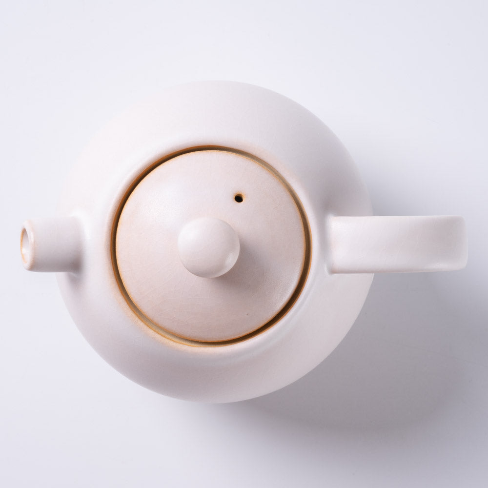 萩焼 天龍窯 ポット ホワイト 萩焼 天龍窯 萩焼