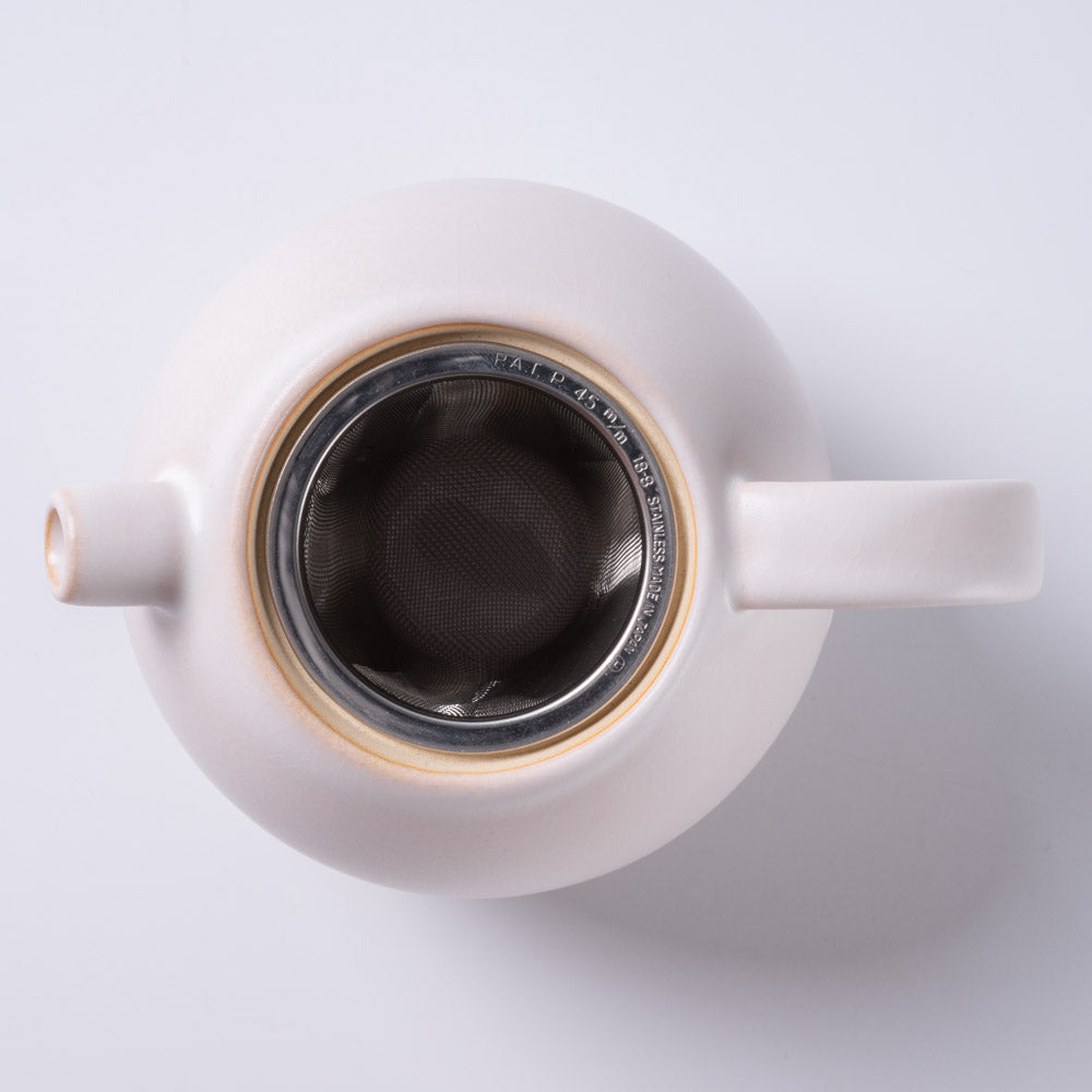 萩焼 天龍窯 ポット ホワイト 萩焼 天龍窯 萩焼