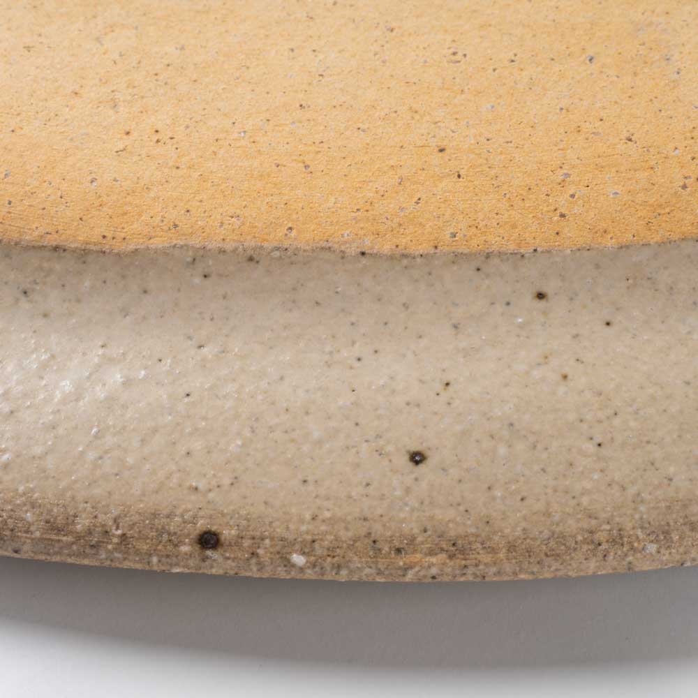 作家 岡村朝子 オーバル皿 小 flower B 作家 岡村朝子 陶磁器作家もの