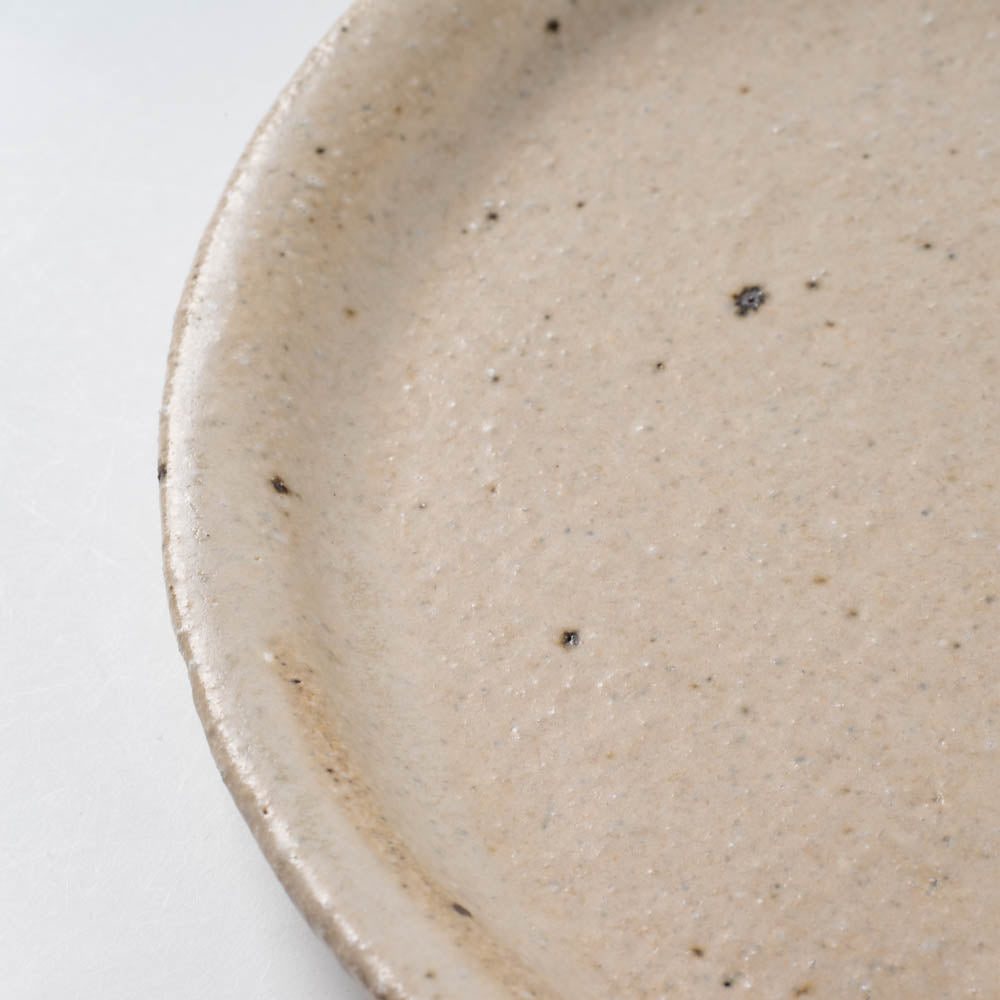 作家 岡村朝子 丸皿 小 flower B 作家 岡村朝子 陶磁器作家もの