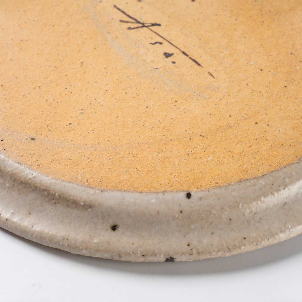 作家 岡村朝子 丸皿 小 flower B 作家 岡村朝子 陶磁器作家もの