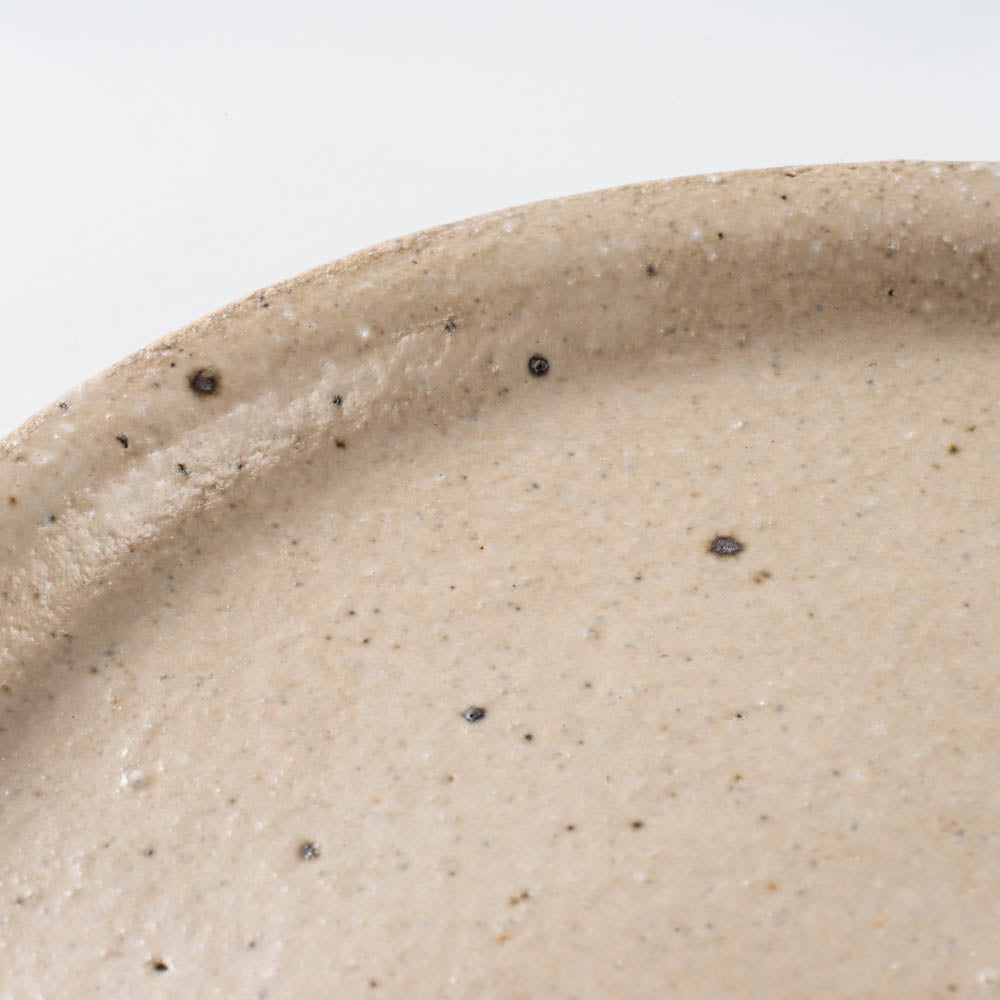 作家 岡村朝子 丸皿 小 黄花 作家 岡村朝子 陶磁器作家もの