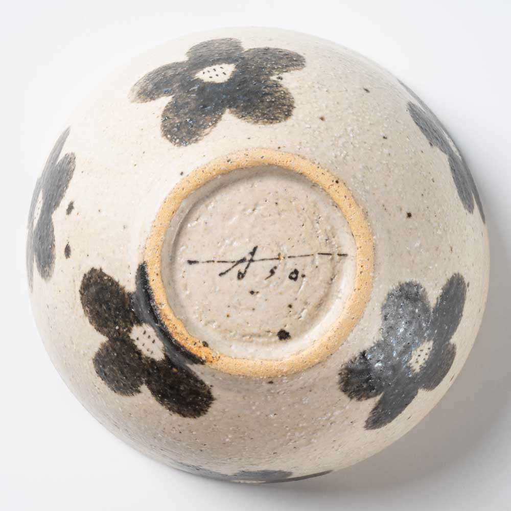 作家 岡村朝子 お茶碗 flower A 作家 岡村朝子 陶磁器作家もの