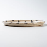 作家 岡村朝子 丸皿 中 drop A 作家 岡村朝子 陶磁器作家もの