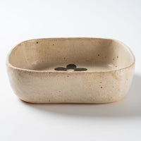 作家 岡村朝子 四角鉢 作家 岡村朝子 陶磁器作家もの