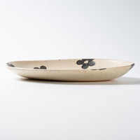 作家 岡村朝子 プレート皿 flower A 作家 岡村朝子 陶磁器作家もの