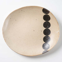作家 岡村朝子 プレート皿 dot A 作家 岡村朝子 陶磁器作家もの