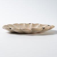 作家 岡村朝子 花皿 作家 岡村朝子 陶磁器作家もの
