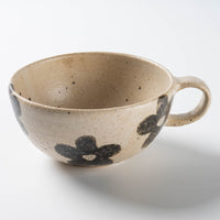 作家 岡村朝子 スープカップ flower A 作家 岡村朝子 陶磁器作家もの