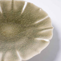 作家 宮田竜司 灰釉稜花皿(小) 作家 宮田竜司 陶磁器作家もの