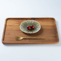 作家 宮田竜司 灰釉稜花皿(小) 作家 宮田竜司 陶磁器作家もの