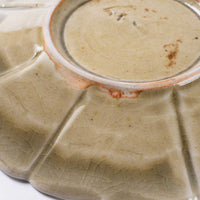 作家 宮田竜司 灰釉稜花皿(小) 作家 宮田竜司 陶磁器作家もの