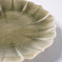 作家 宮田竜司 灰釉稜花皿(中) 作家 宮田竜司 陶磁器作家もの