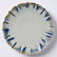 作家 宮田竜司 掛流稜花皿(小) 作家 宮田竜司 陶磁器作家もの