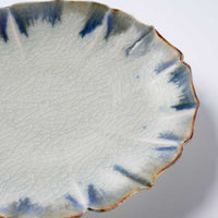 作家 宮田竜司 掛流稜花皿(小) 作家 宮田竜司 陶磁器作家もの