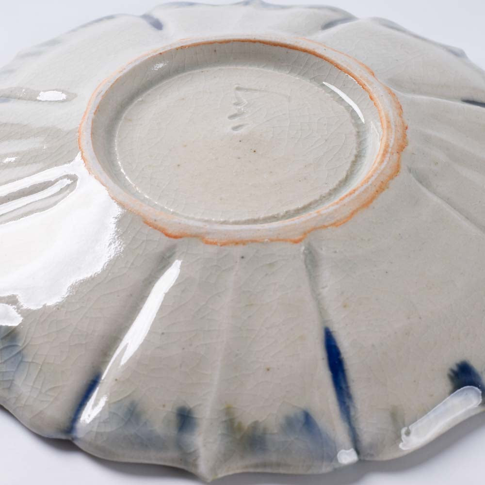 作家 宮田竜司 掛流稜花皿(小) 作家 宮田竜司 陶磁器作家もの