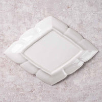 作家 宮田竜司 白磁菱形皿(中) 作家 宮田竜司 陶磁器作家もの