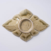 作家 宮田竜司 灰釉菱形皿(小) 作家 宮田竜司 陶磁器作家もの