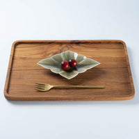 作家 宮田竜司 灰釉菱形皿(小) 作家 宮田竜司 陶磁器作家もの