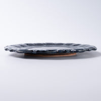 ルリアメ工房 レースカッティングリム ケーキ皿(ルリ) ルリアメ工房 陶磁器作家もの