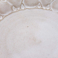 ルリアメ工房 レースカッティングリム ケーキ皿(うのふ白) ルリアメ工房 陶磁器作家もの