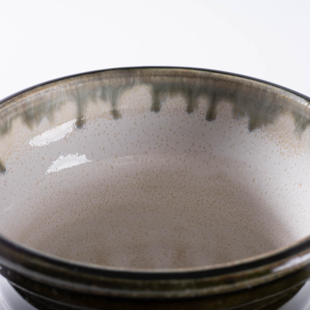 ルリアメ工房 カップ&ソーサ 鍵手(オリーブ ルリアメ工房 陶磁器作家もの