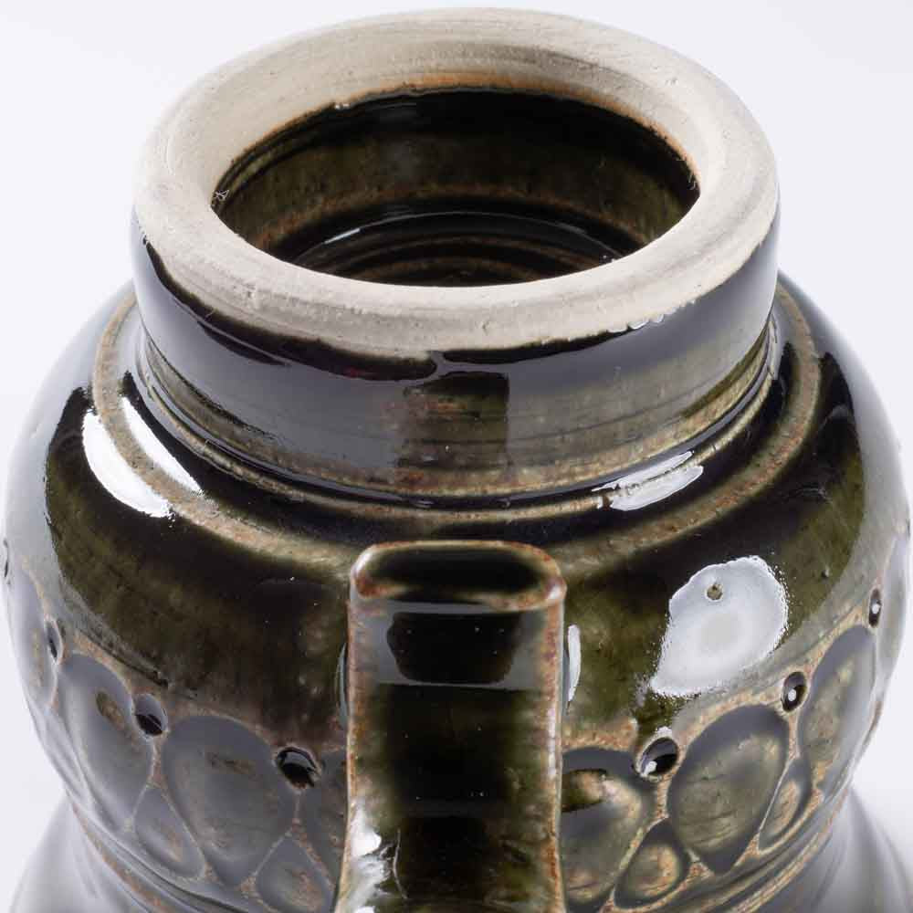 ルリアメ工房 カップ&ソーサ 鍵手(オリーブ ルリアメ工房 陶磁器作家もの